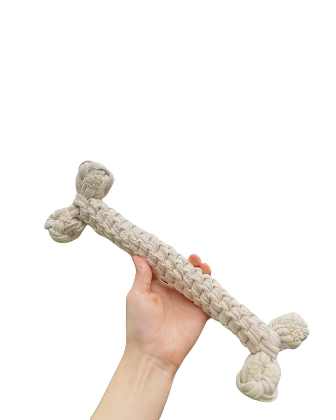 Jumbo Beige Rope Bone Dog Toy – Hand‑Crafted, Durable & Eco‑Friendly