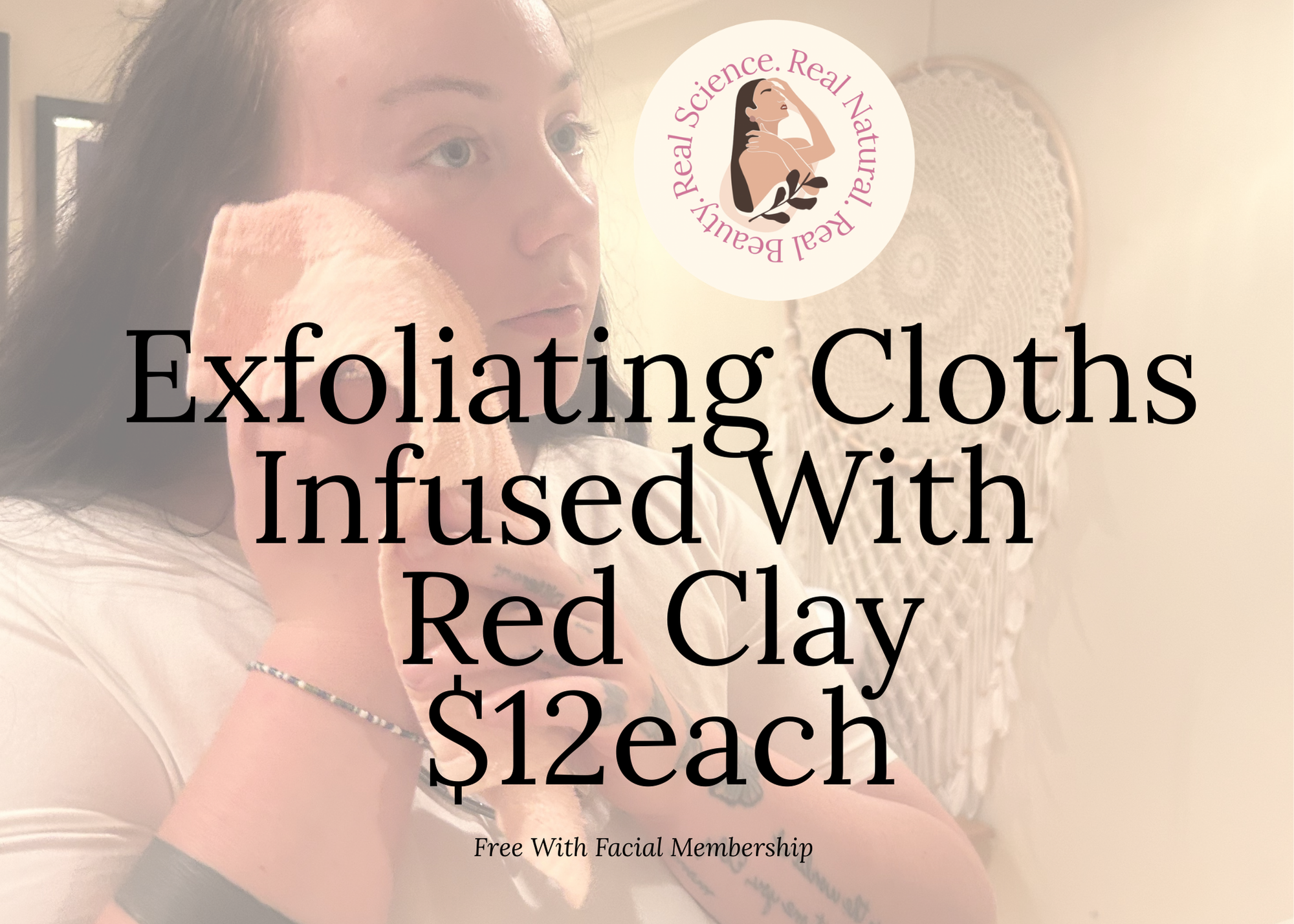 Exfoliating Cloth Infused With Red Clay
