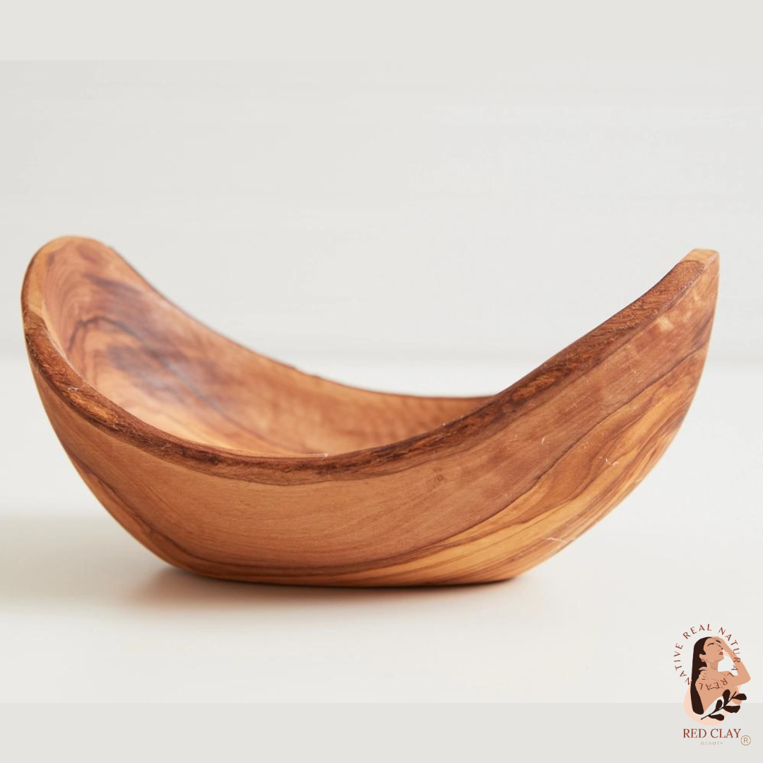 Red Clay Beauty Wood Bowl - Product Display