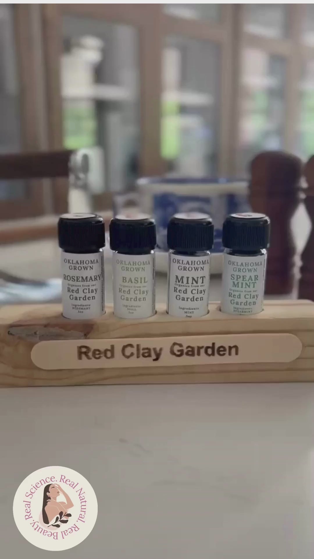 Red Clay Garden Spice Set + Spice Rack